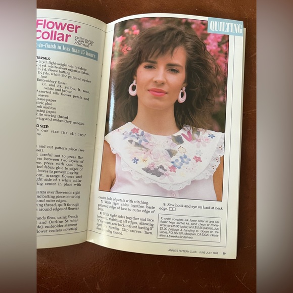 ANNIES PATTERN CLUB July 1998 Machine Knit Cross-Stitch Smocking Crochet Sewing - Picture 15 of 16